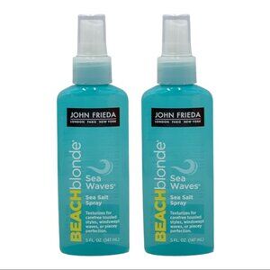2x John Frieda Beach Blonde Sea Waves Salt Spray Texturizes tousled style 5oz